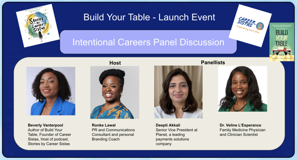 Intentional Careers — Building Your Table: Career Sistas Launch Event